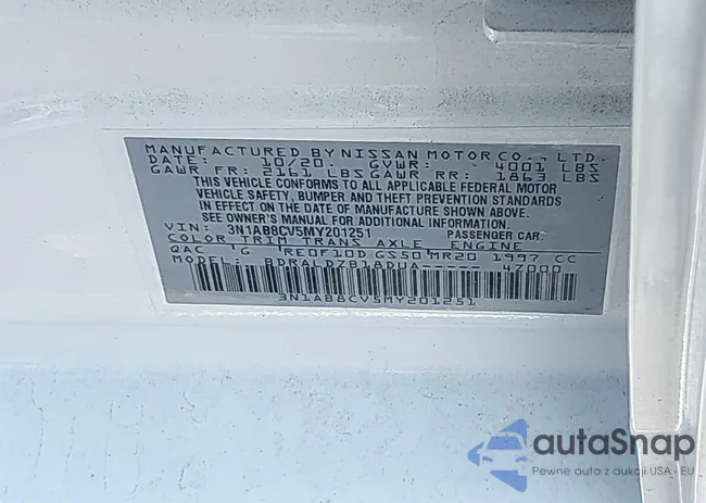 3N1AB8CV5MY201251: 42925922