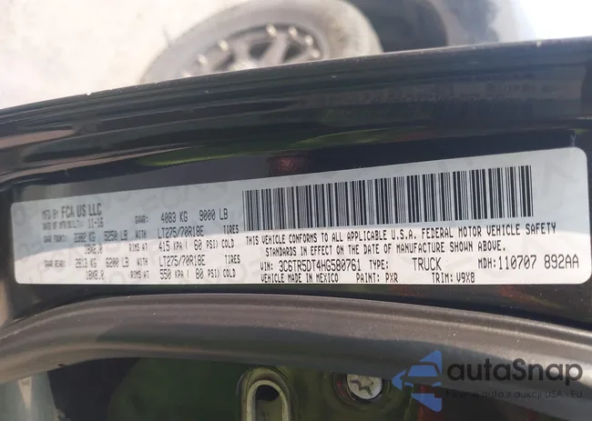 3C6TR5DT4HG580761: 42925998