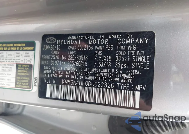 KM8SN4HF0DU022326: 42926047