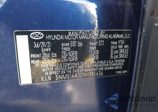 5NMS14AJ0NH385636: 42926127