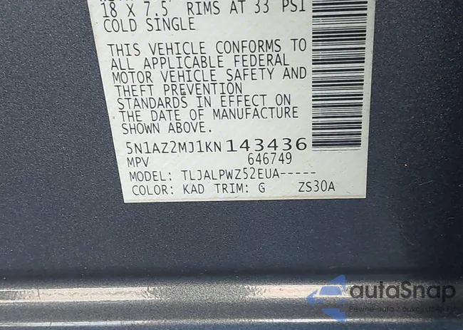 5N1AZ2MJ1KN143436: 42926180