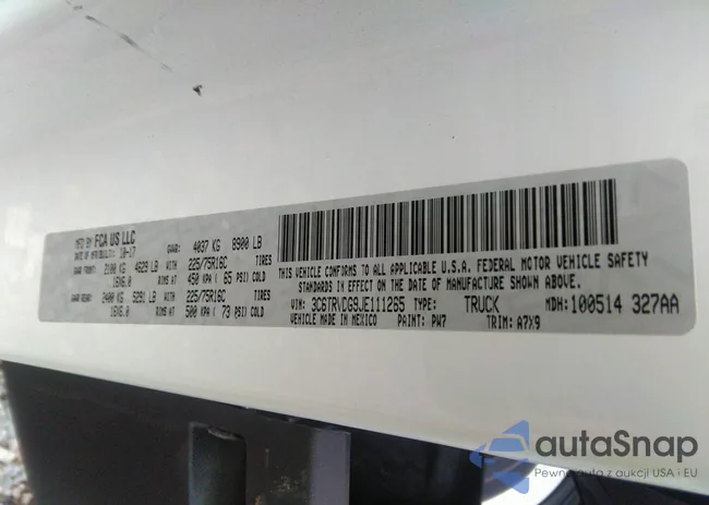 3C6TRVDG9JE111265: 42925417