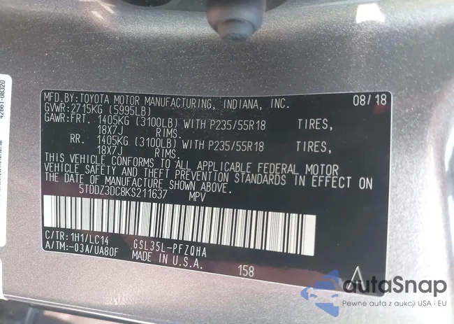 5TDDZ3DC8KS211637: 42925520