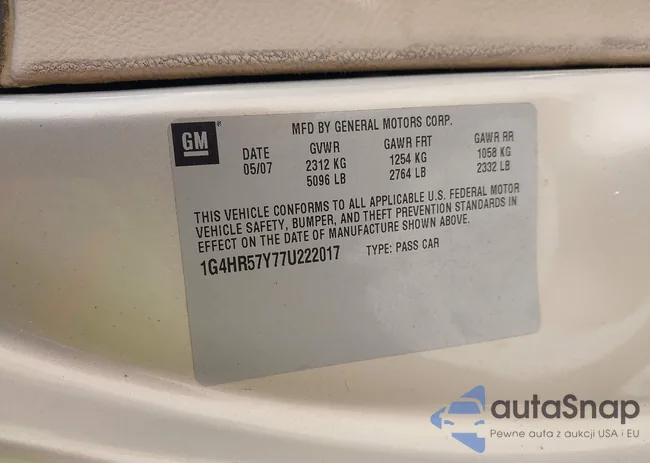1G4HR57Y77U222017: 42926677