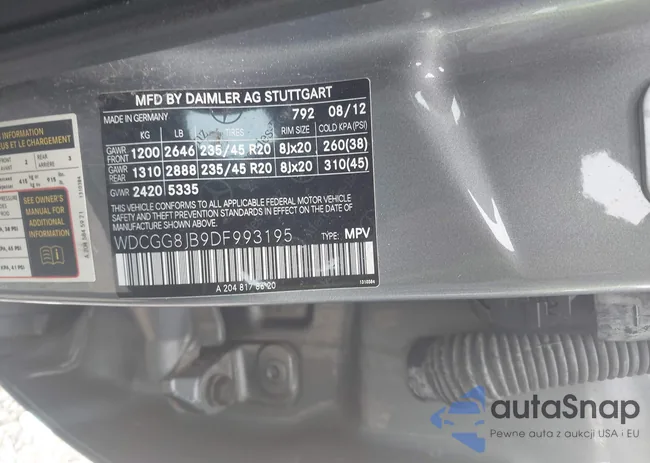 WDCGG8JB9DF993195: 42926886