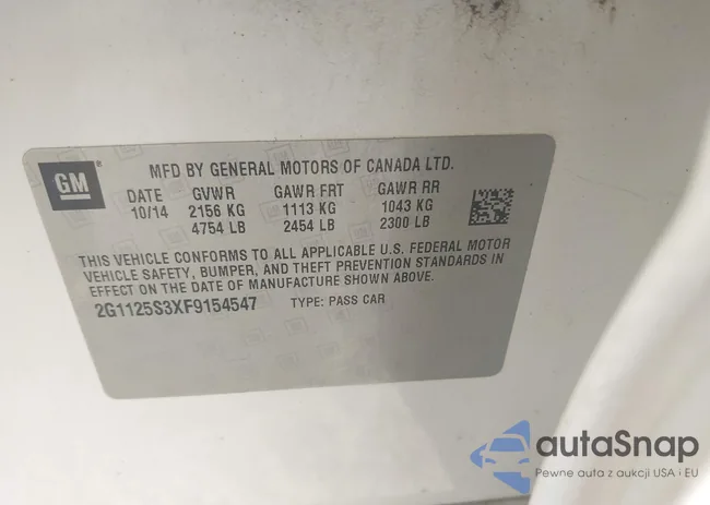 2G1125S3XF9154547: 42926906