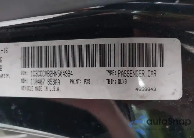 1C3CCCAB2HN504994: 42926980