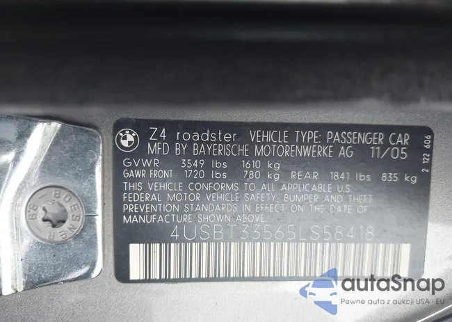 4USBT33565LS58418: 42927049