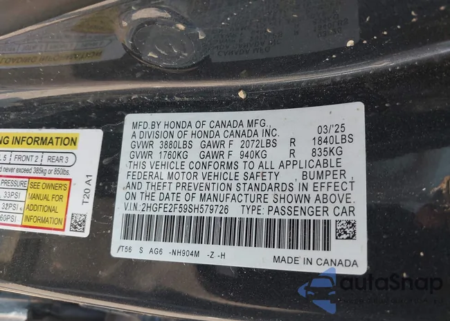 2HGFE2F59SH579726: 42926276