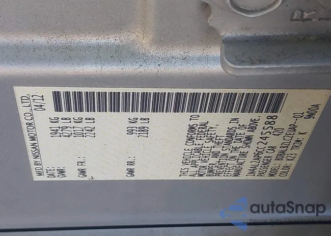 1N4AL2AP6CC245588: 42926327