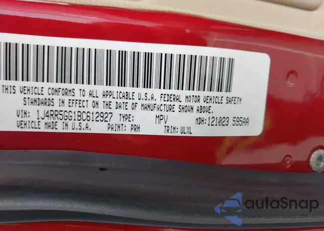 1J4RR5GG1BC612927: 42926418