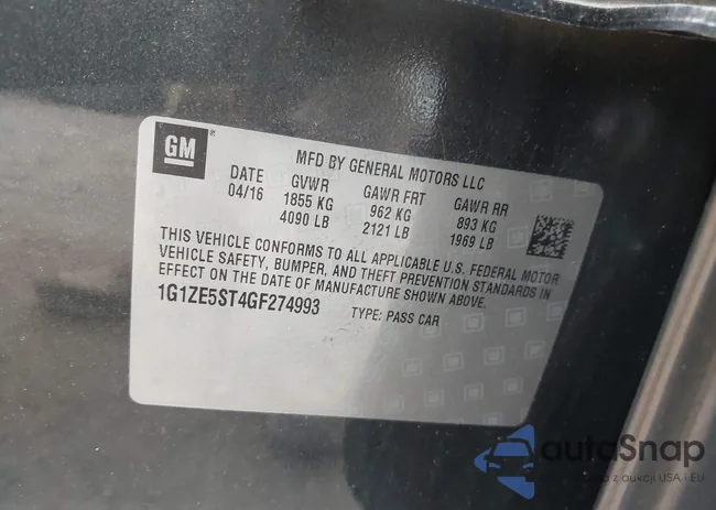 1G1ZE5ST4GF274993: 42926437