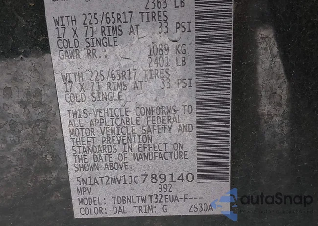 5N1AT2MV1JC789140: 42926578