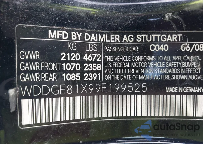 WDDGF81X99F199525: 42926598