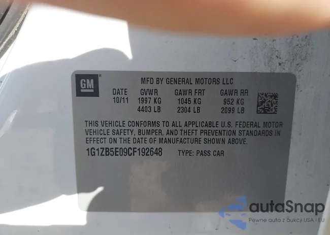 1G1ZB5E09CF192648: 42926640