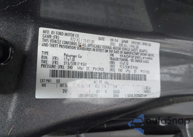 1FADP3F29EL414865: 42926656