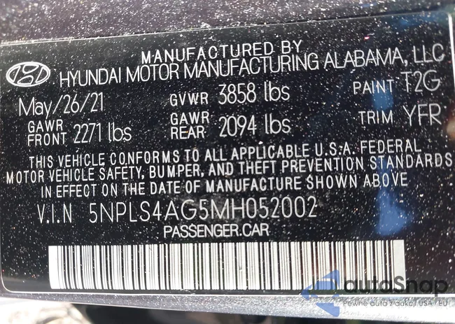 5NPLS4AG5MH052002: 42927677