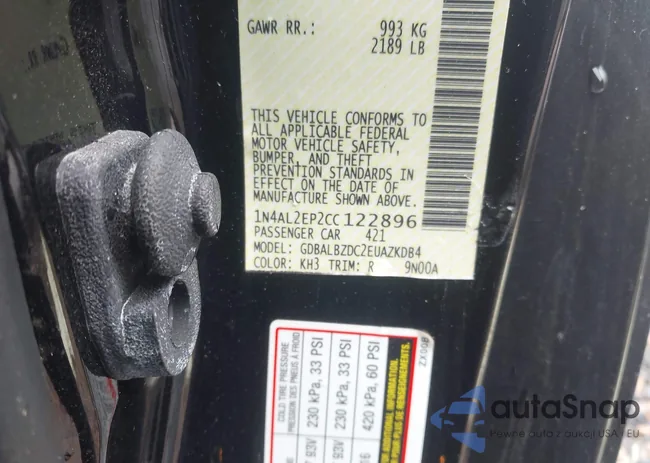 1N4AL2EP2CC122896: 42927780