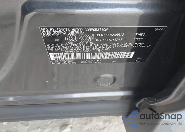 JTMZFREV3HJ106950: 42928078