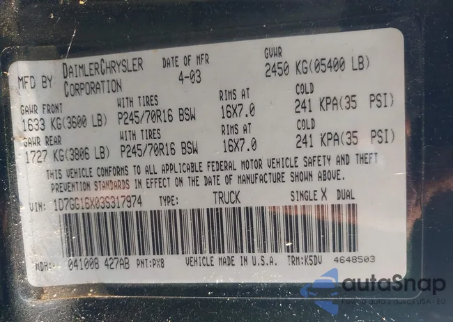 1D7GG16X03S317974: 42928125