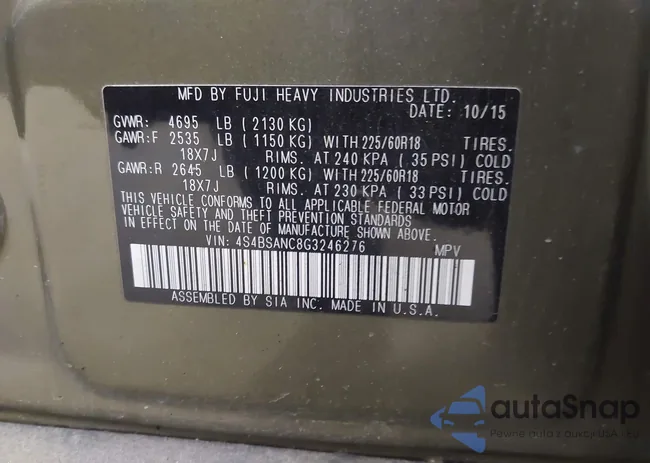 4S4BSANC8G3246276: 42928224