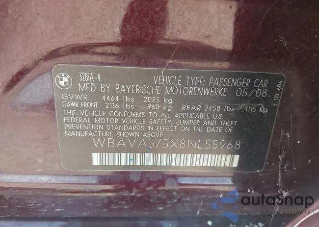 WBAVA375X8NL55968: 42927297