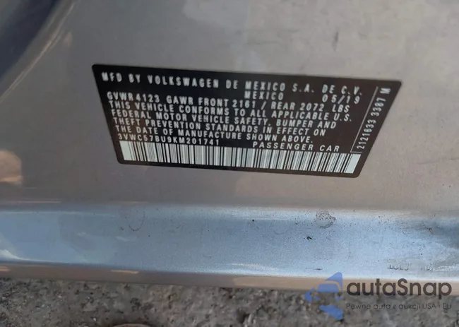 3VWC57BU9KM201741: 42927461