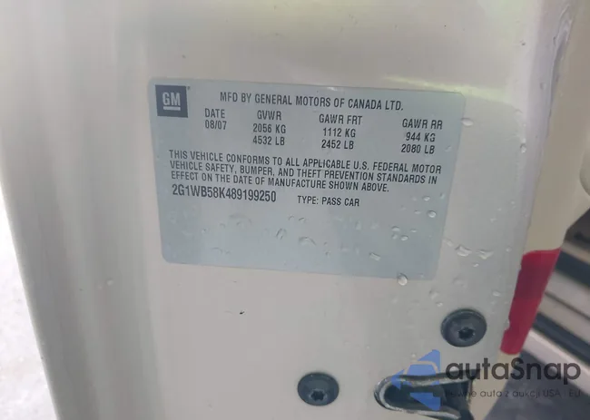 2G1WB58K489199250: 42928763