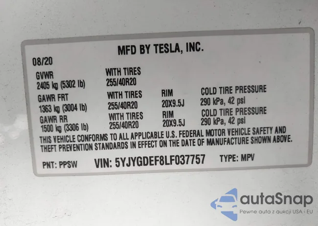 5YJYGDEF8LF037757: 42928766