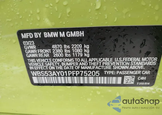 WBS53AY01PFP75205: 42928820