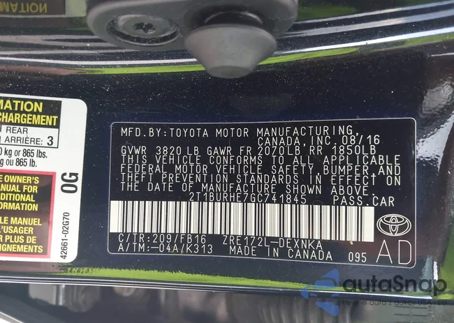 2T1BURHE7GC741845: 42928901