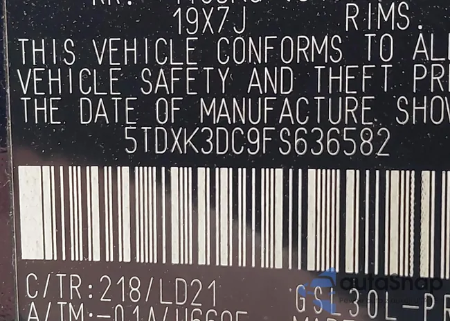 5TDXK3DC9FS636582: 42929001