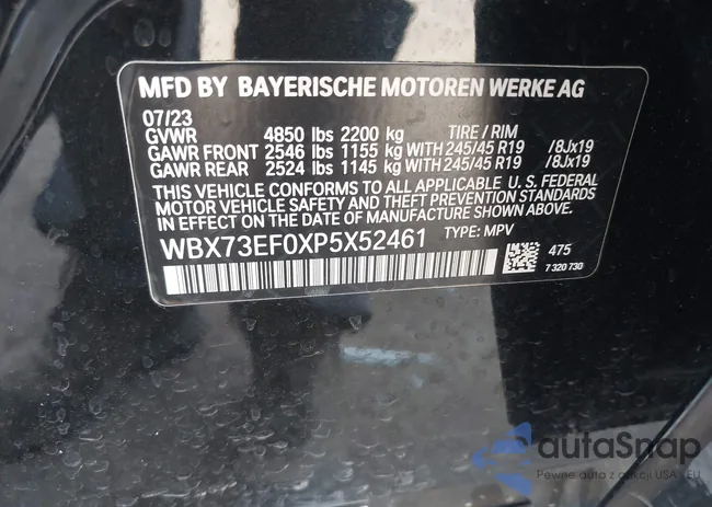 WBX73EF0XP5X52461: 42929063