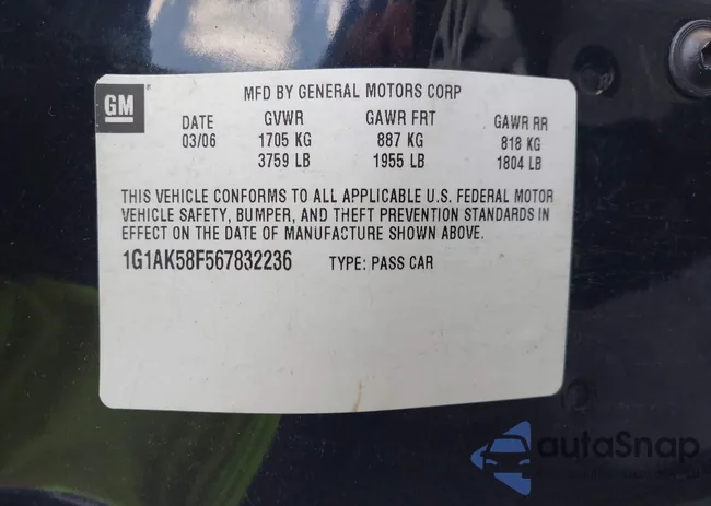 1G1AK58F567832236: 42929257