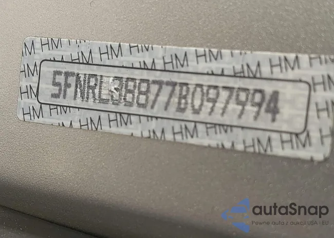 5FNRL38877B097994: 42928276