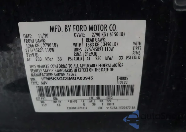 1FM5K8GC6MGA03945: 42928306