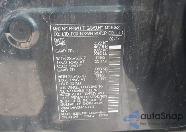 KNMAT2MV5HP563304: 42928362