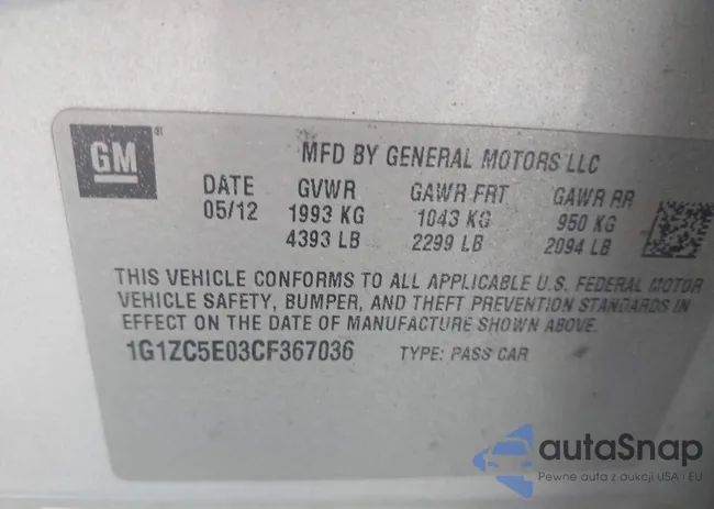 1G1ZC5E03CF367036: 42928442