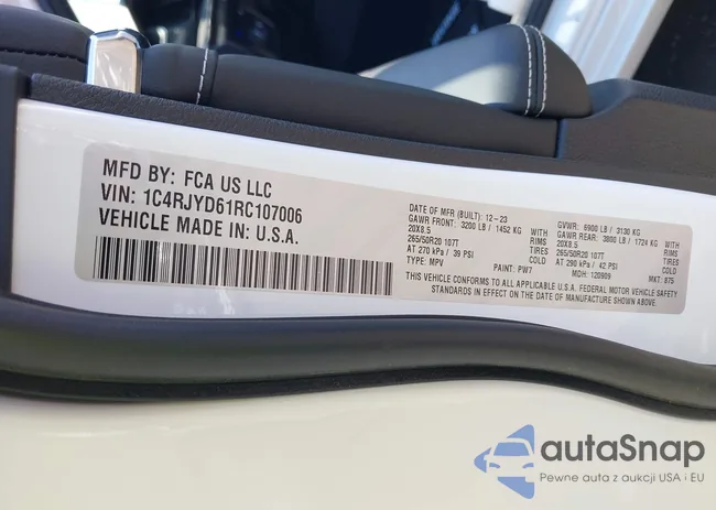 1C4RJYD61RC107006: 42928570