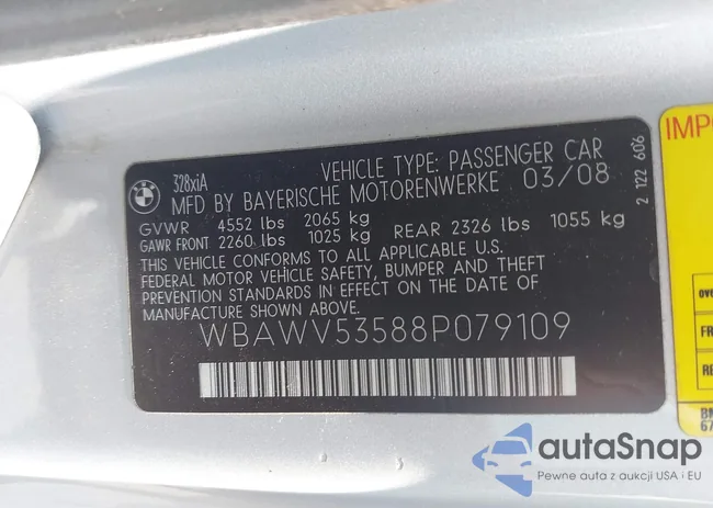 WBAWV53588P079109: 42929814