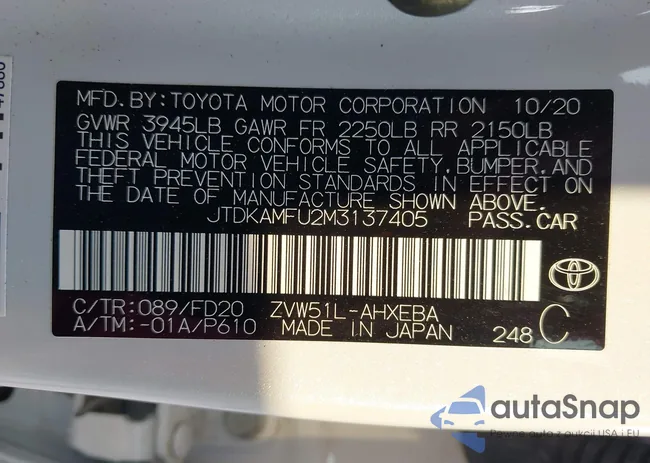 JTDKAMFU2M3137405: 42929838