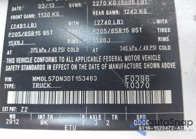 NM0LS7DN3DT153463: 42929895