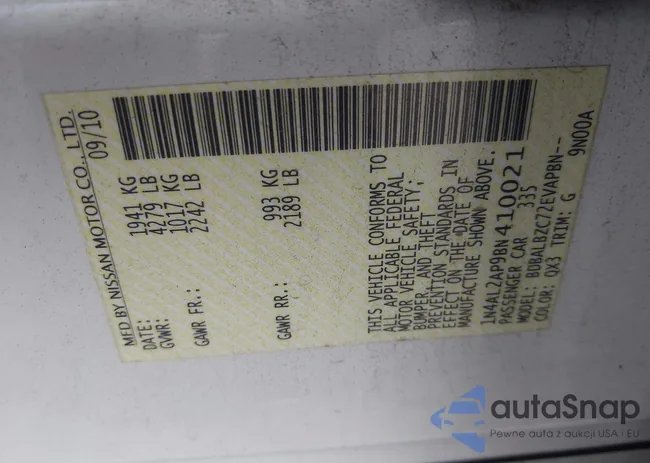 1N4AL2AP9BN410021: 42930046