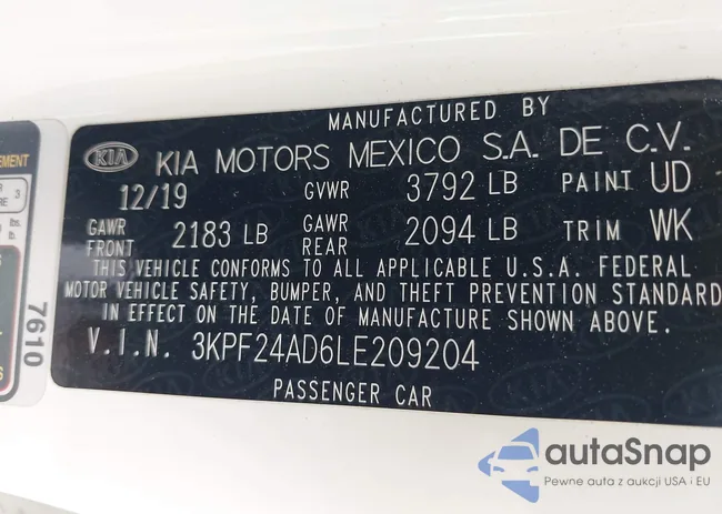 3KPF24AD6LE209204: 42930254