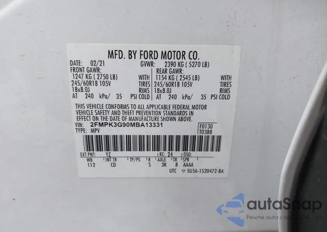 2FMPK3G90MBA13331: 42929324