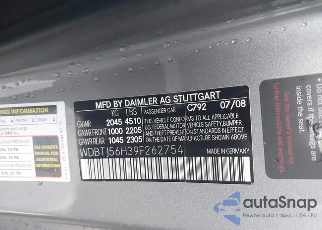 WDBTJ56H39F262754: 42929593