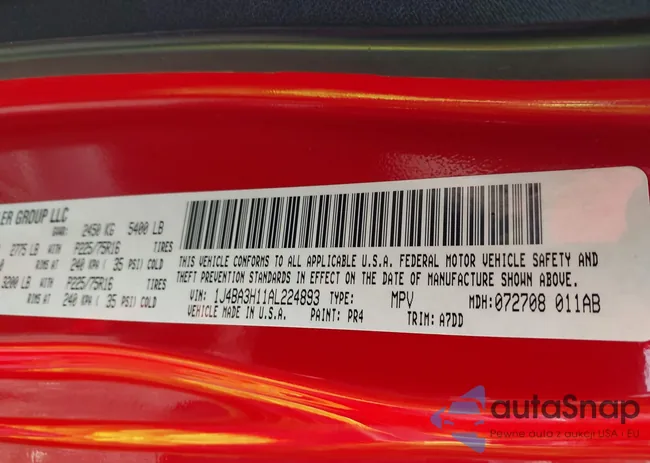 1J4BA3H11AL224893: 42930768