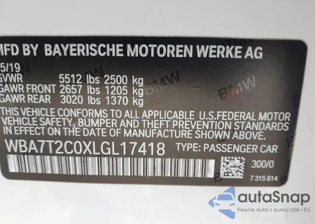 WBA7T2C0XLGL17418: 42930861