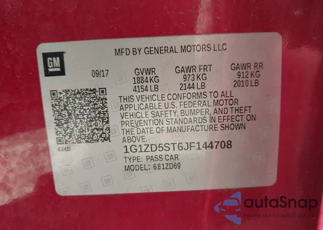 1G1ZD5ST6JF144708: 42930890