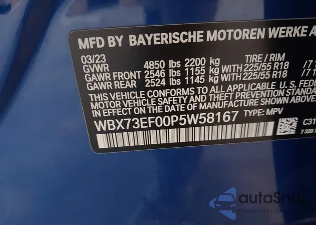 WBX73EF00P5W58167: 42930953